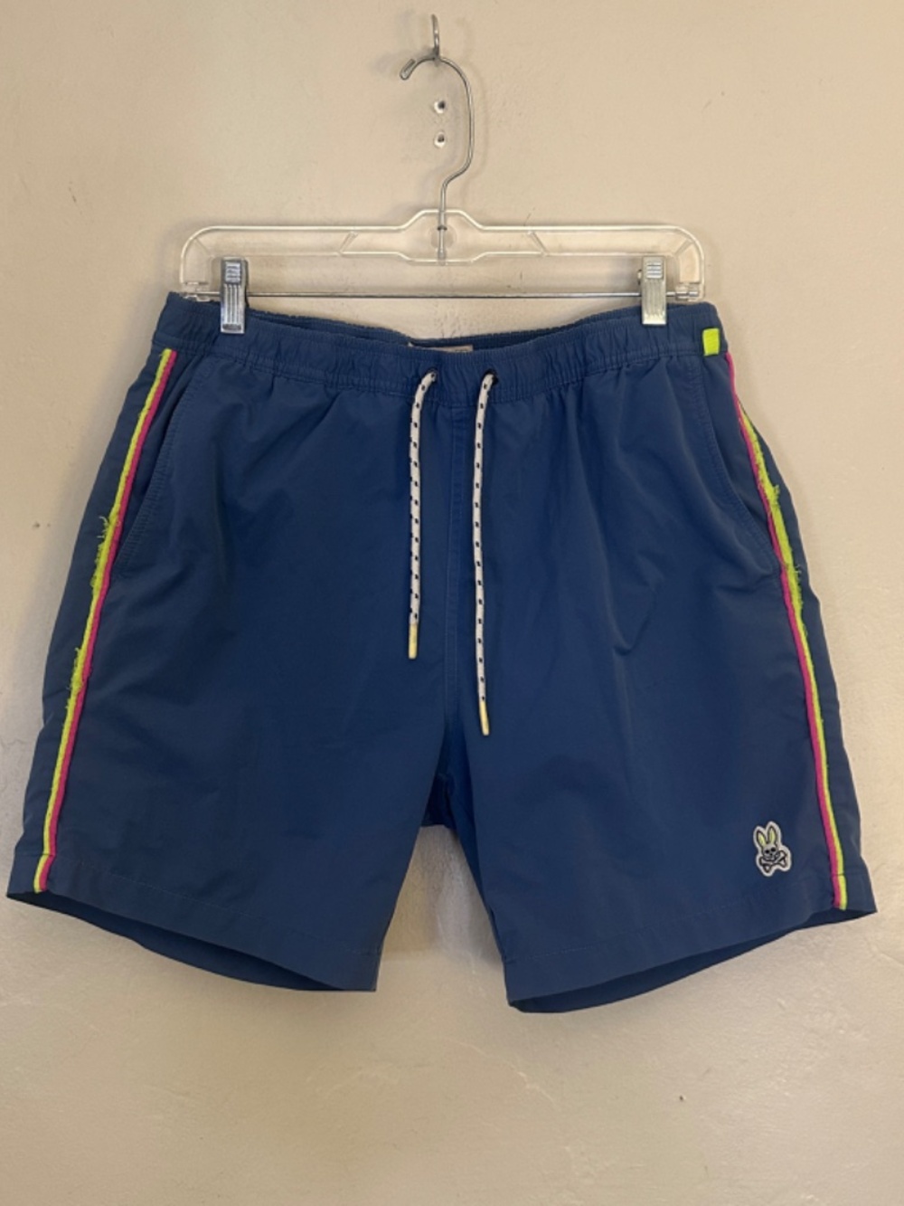 Psycho Bunny Swim Trunks Large 34-40" waist 6" inseam Gently worn 100% polyester - Picture 2 of 7